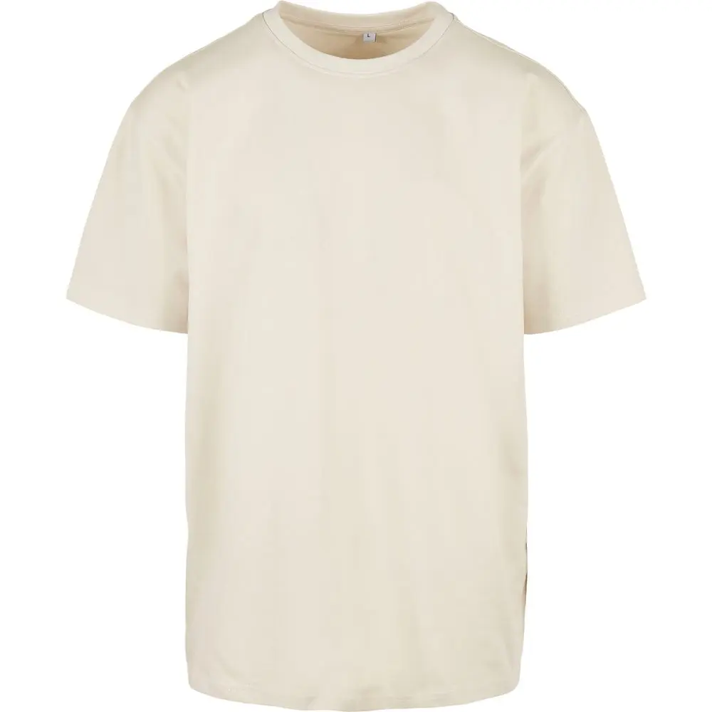 Build Your Brand Volnočasové oversize tričko z husté bavlny 240 g/m² se spadlými rameny Barva: písková, Velikost: XXL