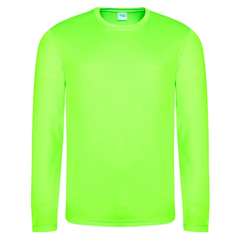 Just Cool Pánské sportovní tričko s dlouhým rukávem Cool T - Jasně zelená | M