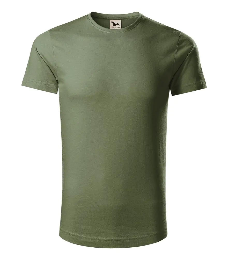 Pánské triko, organická bavlna, khaki,