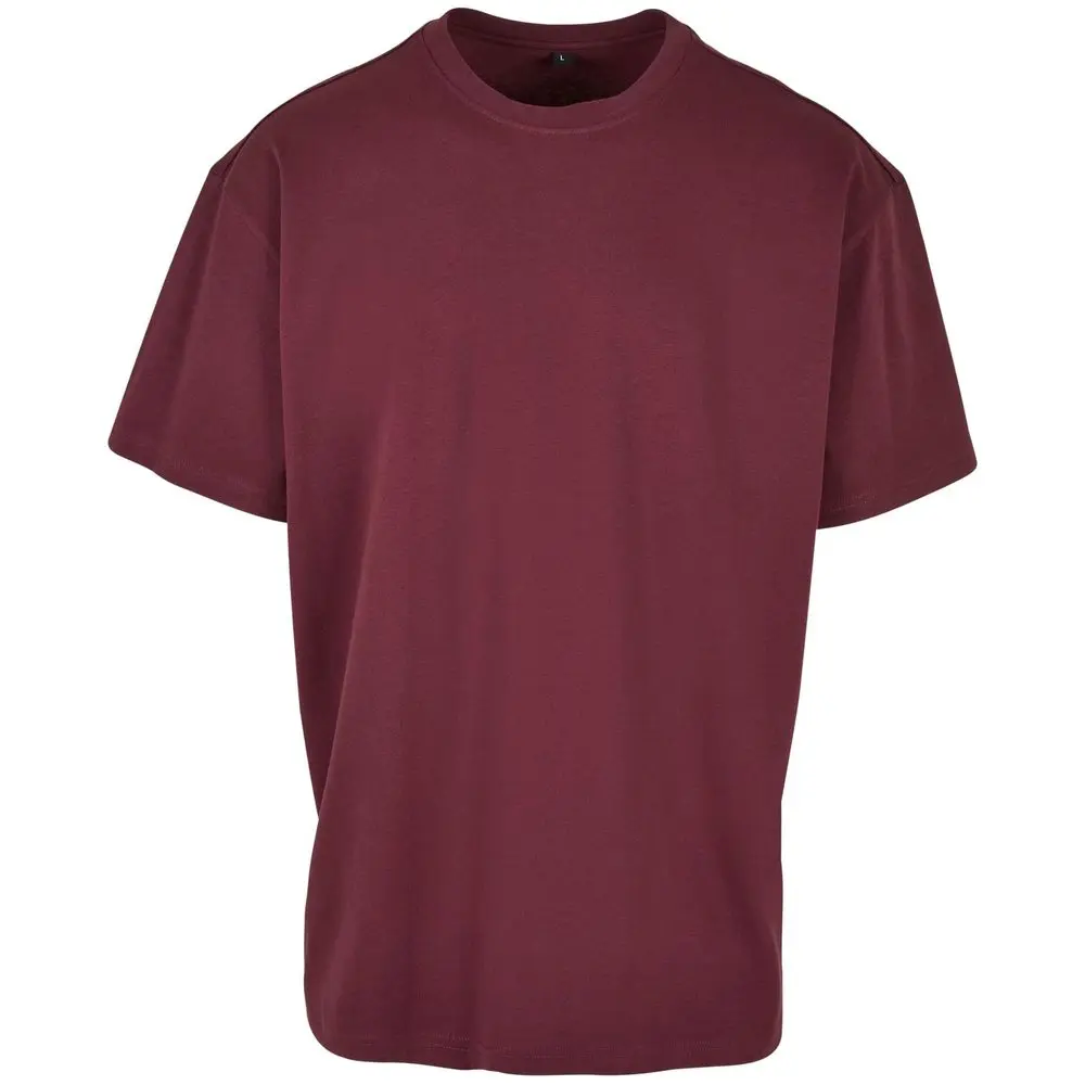 Build Your Brand Pánské tričko Heavy Oversize Tee - Cherry | 2XL
