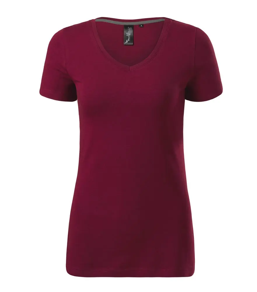 Tričko dámské ACTION V-NECK garnet vel.S