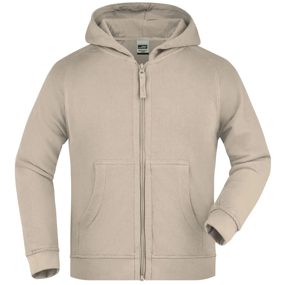 Daiber Dětská mikina na zip s kapucí JN059k - Stone | L