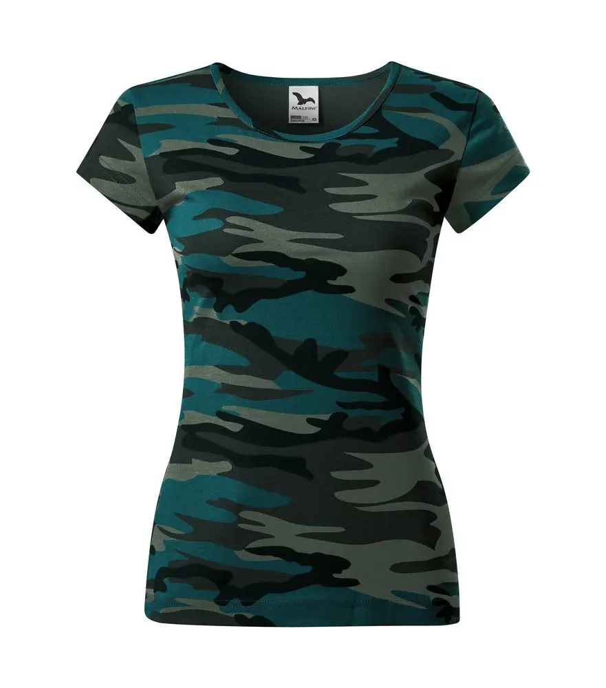 MALFINI CAMO PURE dámské Tričko petrolejová XL 58-XL