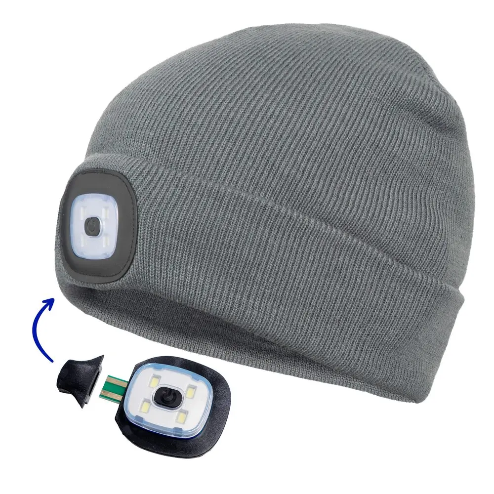 DEEL LED lampa čepice šedá
