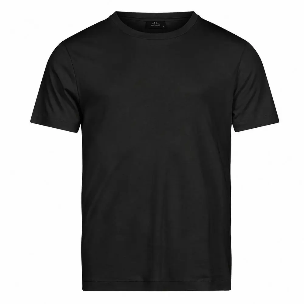 Tee Jays Pánské tričko s krátkým rukávem Pima Cotton - Černá | S
