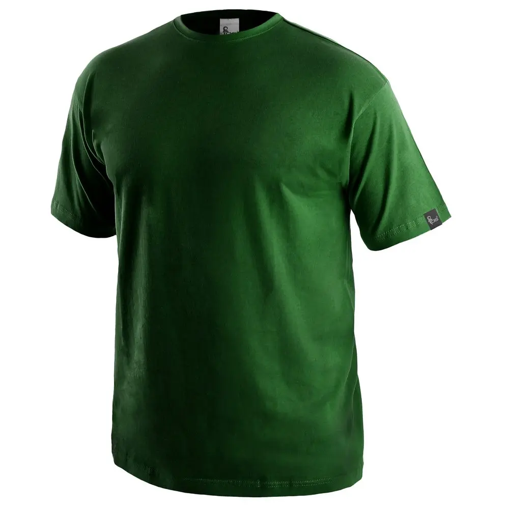 Tričko CXS DANIEL, krátký rukáv, lahvově zelená, vel. 2XL