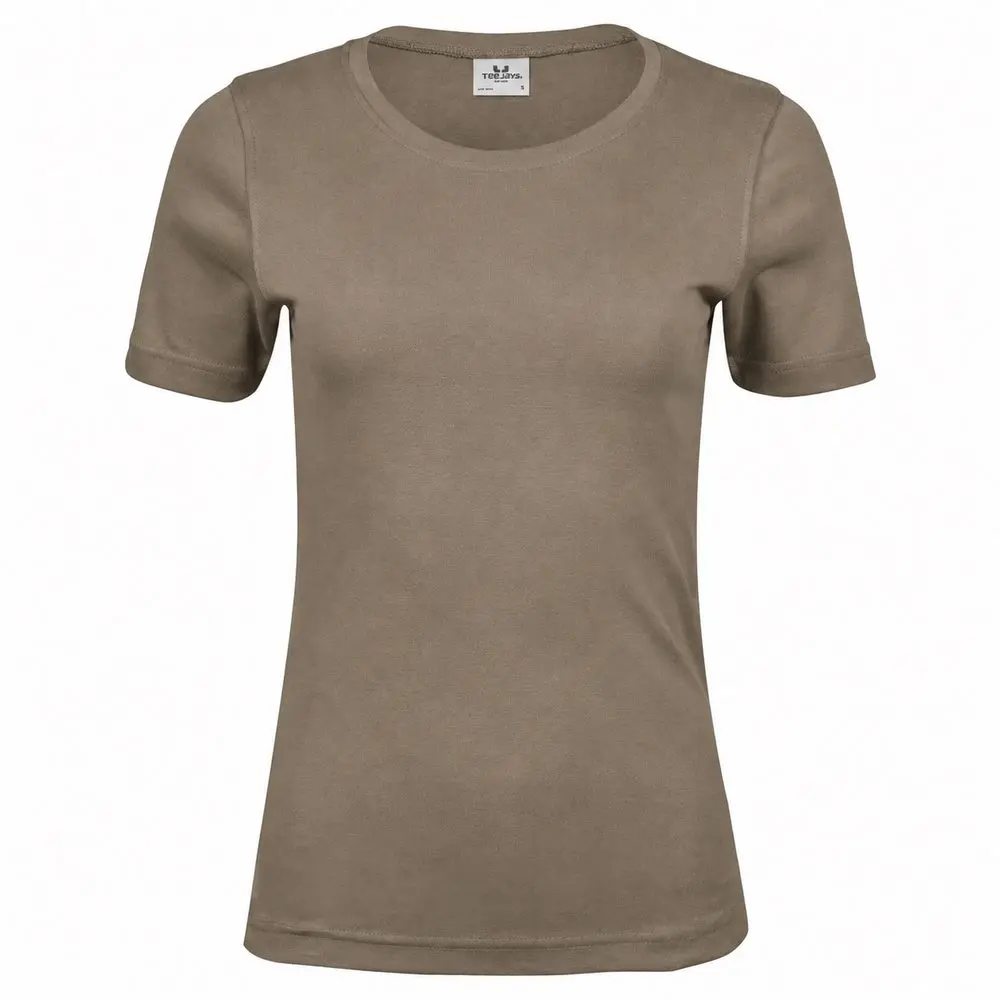 Tee Jays Dámské tričko s krátkým rukávem Interlock - Cihlová | 2XL