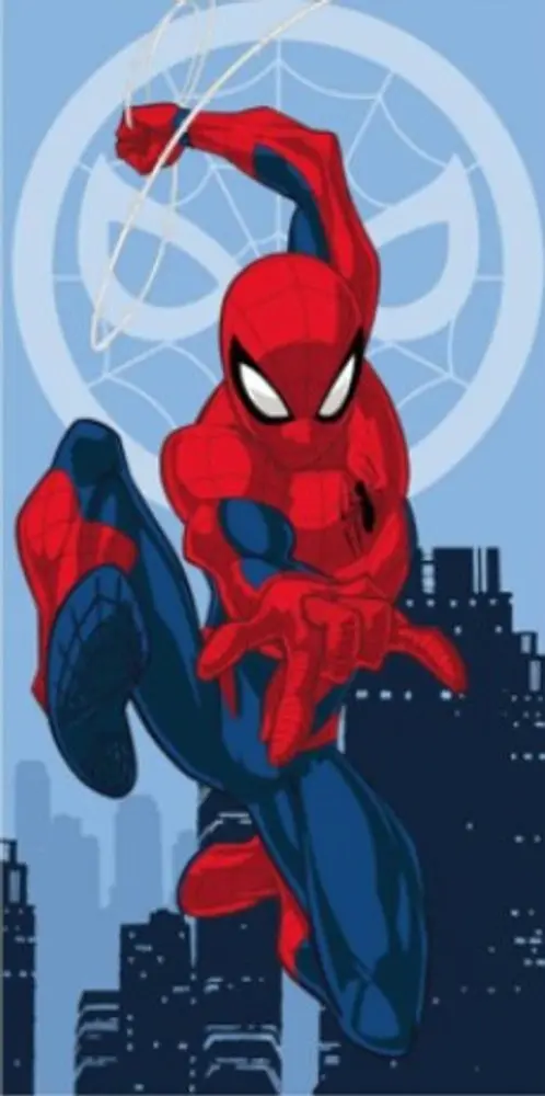 jerra Fabrics Osuška SPIDERMAN JUMP 03, modrá, froté, 70x140cm