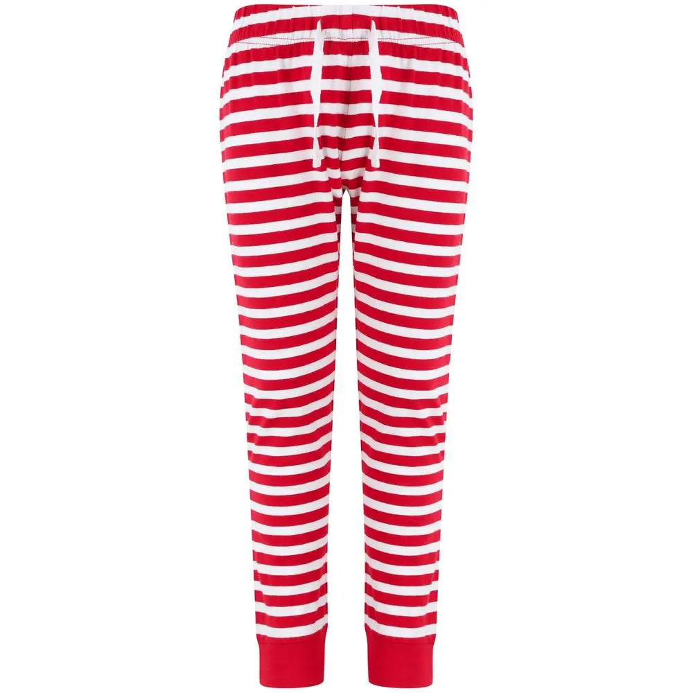 SF (Skinnifit) Dětské pyžamové kalhoty se vzorem - Červená / bílá | 11-12 let