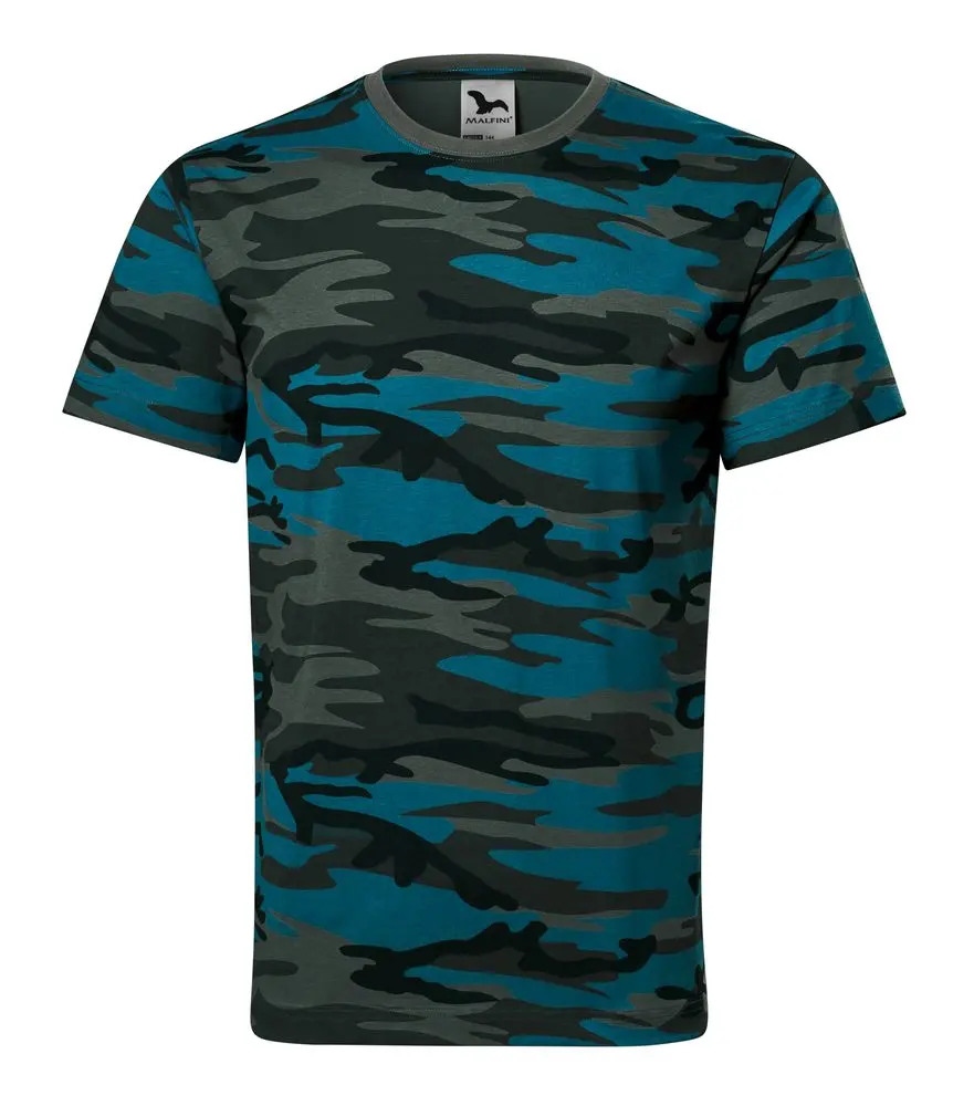 MALFINI® Kamuflážové unisex tričko Malfini Barva: modrá kamufláž, Velikost: M