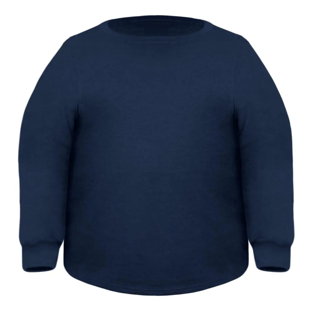 Miners Mate supersize Nadměrná mikina bez kapuce Unisex - Námořní modrá | 5XL