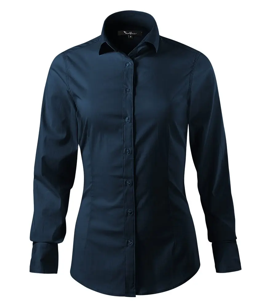 MALFINI Dámská košile s dlouhým rukávem Dynamic - Námořní modrá | 2XL