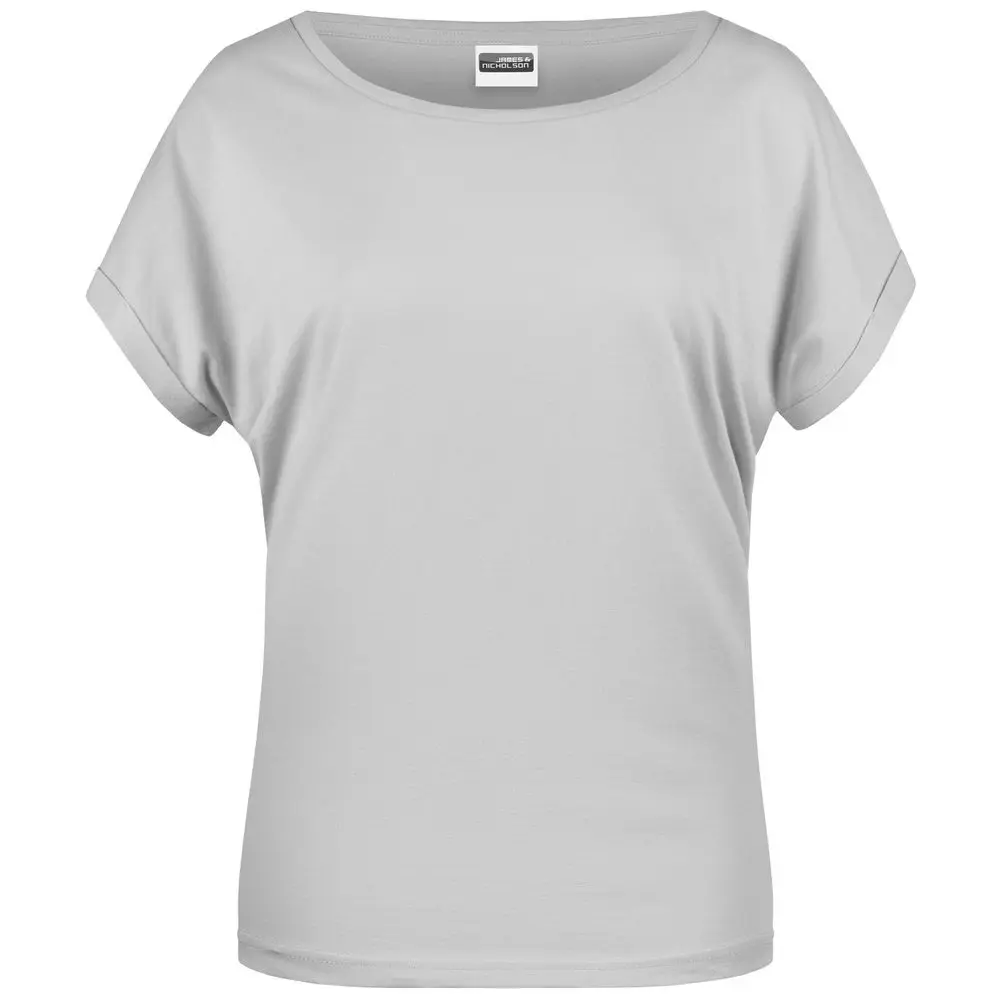 Daiber Dámské ležérní tričko z biobavlny 8005 - Jemně šedá | 2XL