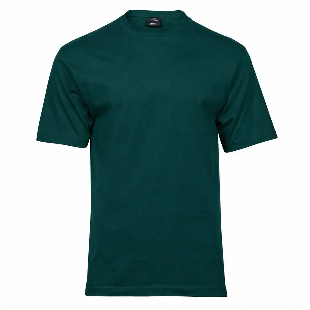 Tee Jays Pánské tričko s krátkým rukávem Sof Tee - Tmavě zelená | 3XL