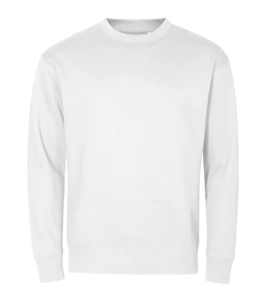 MALFINI Unisex mikina Crew - Bílá | L