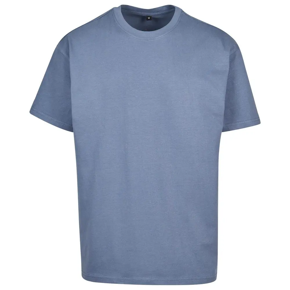 Build Your Brand Pánské tričko Heavy Oversize Tee - Vintage modrá | 2XL