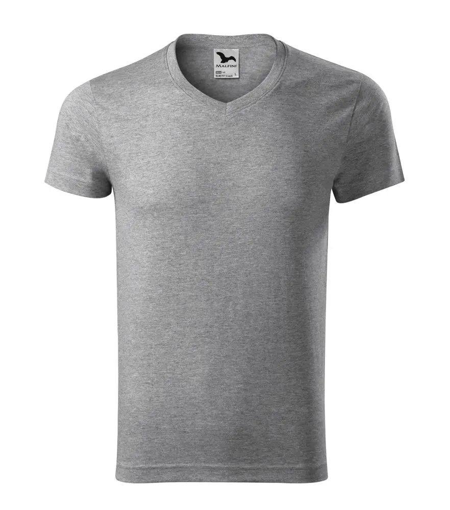MALFINI Pánské tričko Slim Fit V-neck -