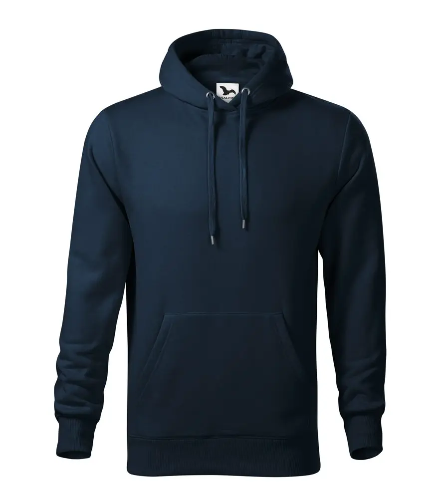 MALFINI® Pánská klokanka Cape s kapucí s podšívkou, 65% bavlny Barva: modrá námořní, Velikost: 3XL