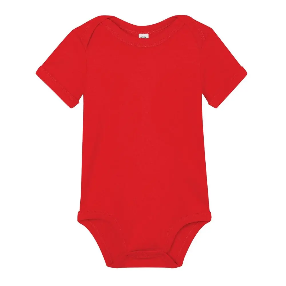 Babybugz Kojenecké body s krátkým rukávem - Červená | 12-18 měsíců