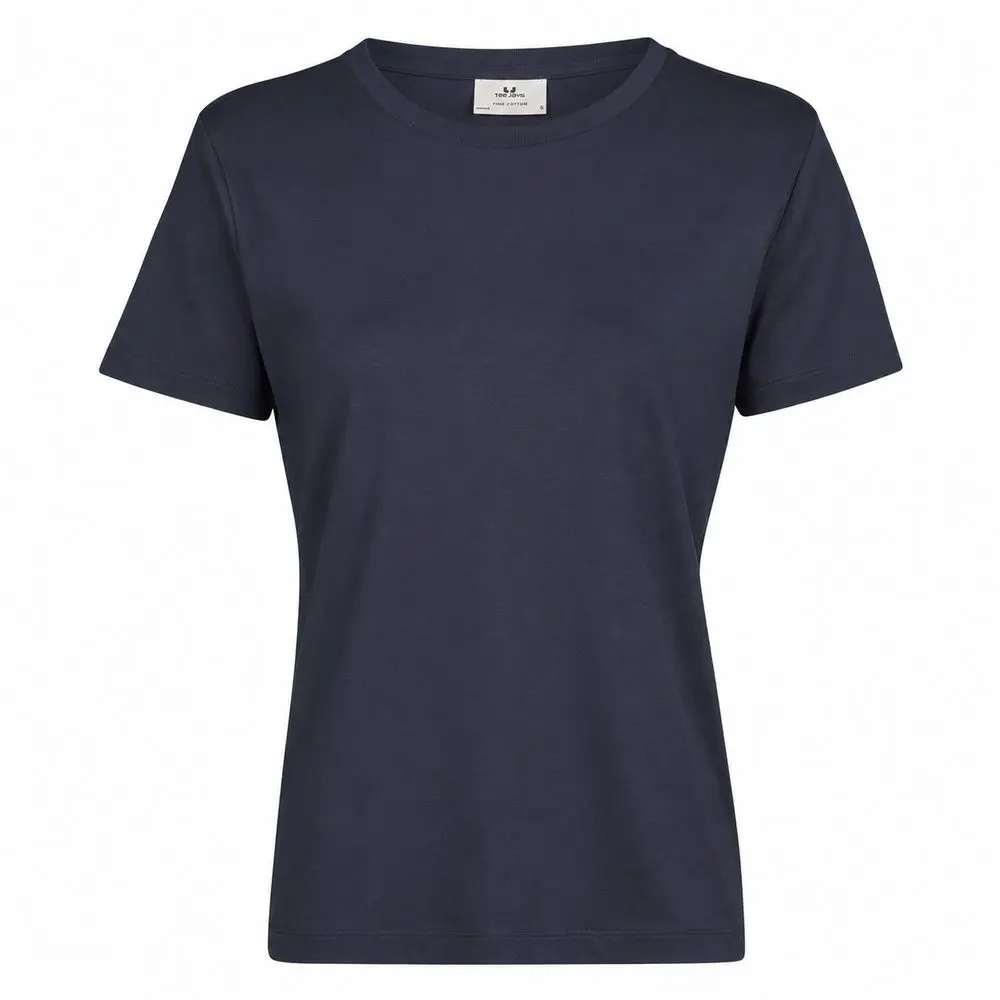 Tee Jays Dámské tričko s krátkým rukávem Pima Cotton - Námořní modrá | M