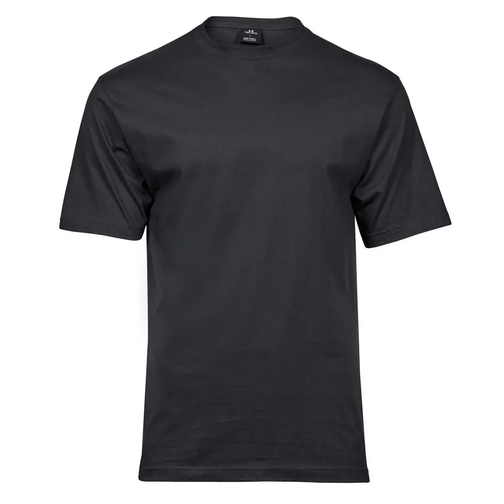 Tee Jays Pánské tričko s krátkým rukávem Sof Tee - Černá | 2XL