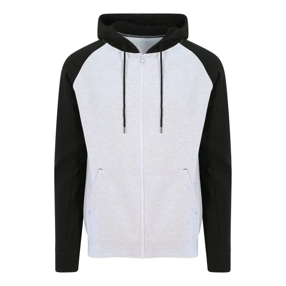 Just Hoods Pánská mikina Baseball - Šedý melír / černá |