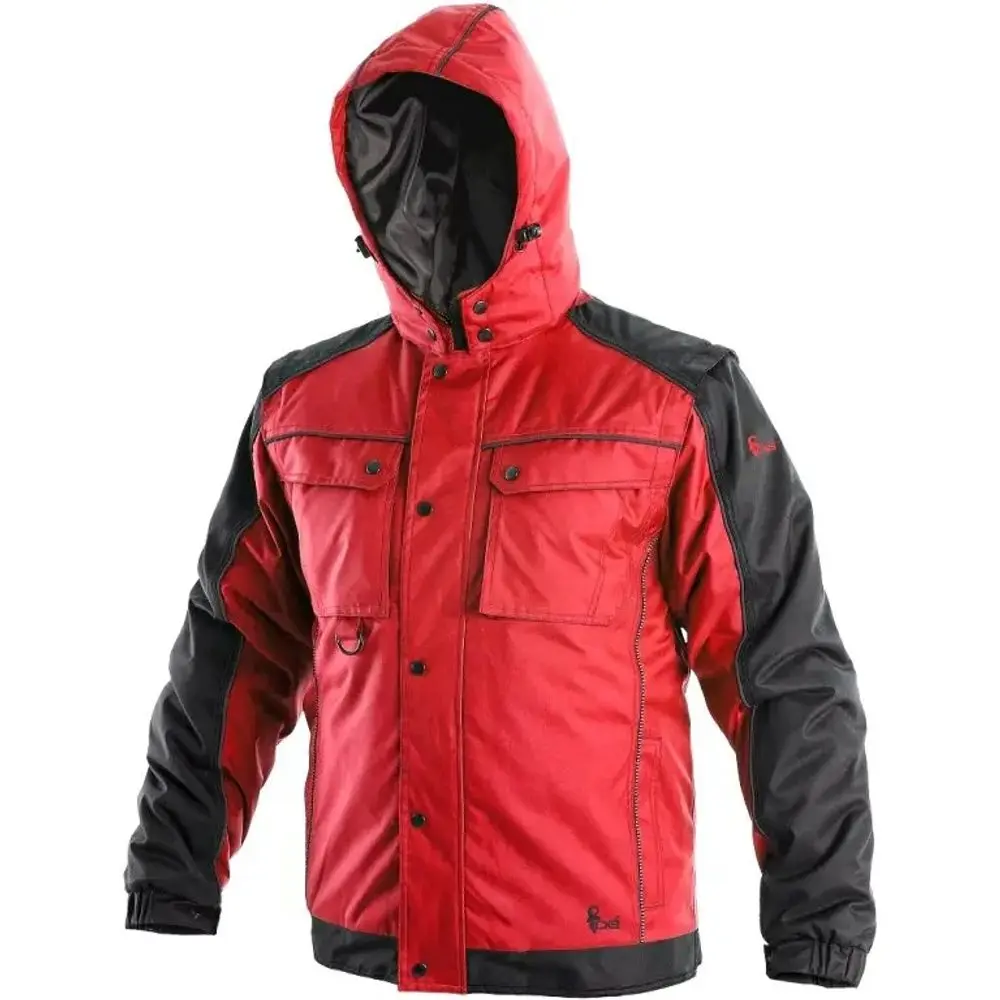 CXS IRVINE pánská Bunda zimní červená/černá XXL 62-2XL