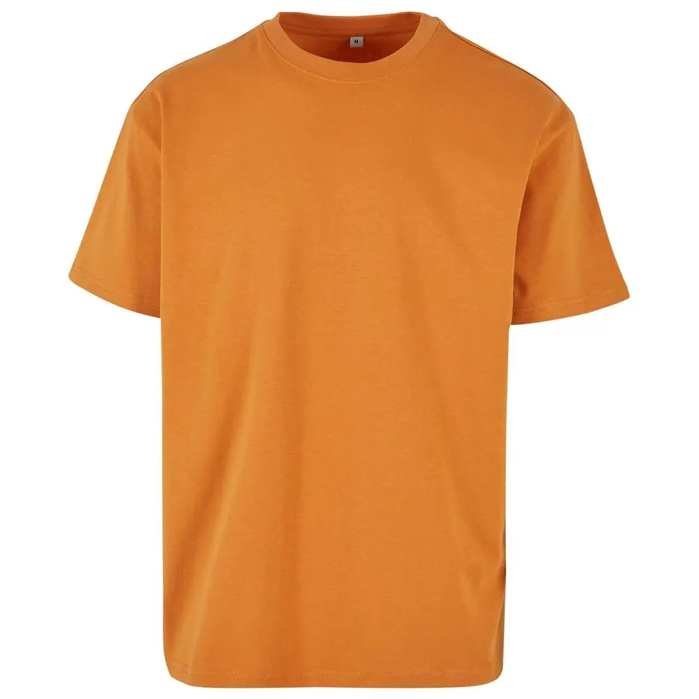 Build Your Brand Volnočasové oversize tričko z husté bavlny 240 g/m² se spadlými rameny Barva: oranžová tmavá, Velikost: M