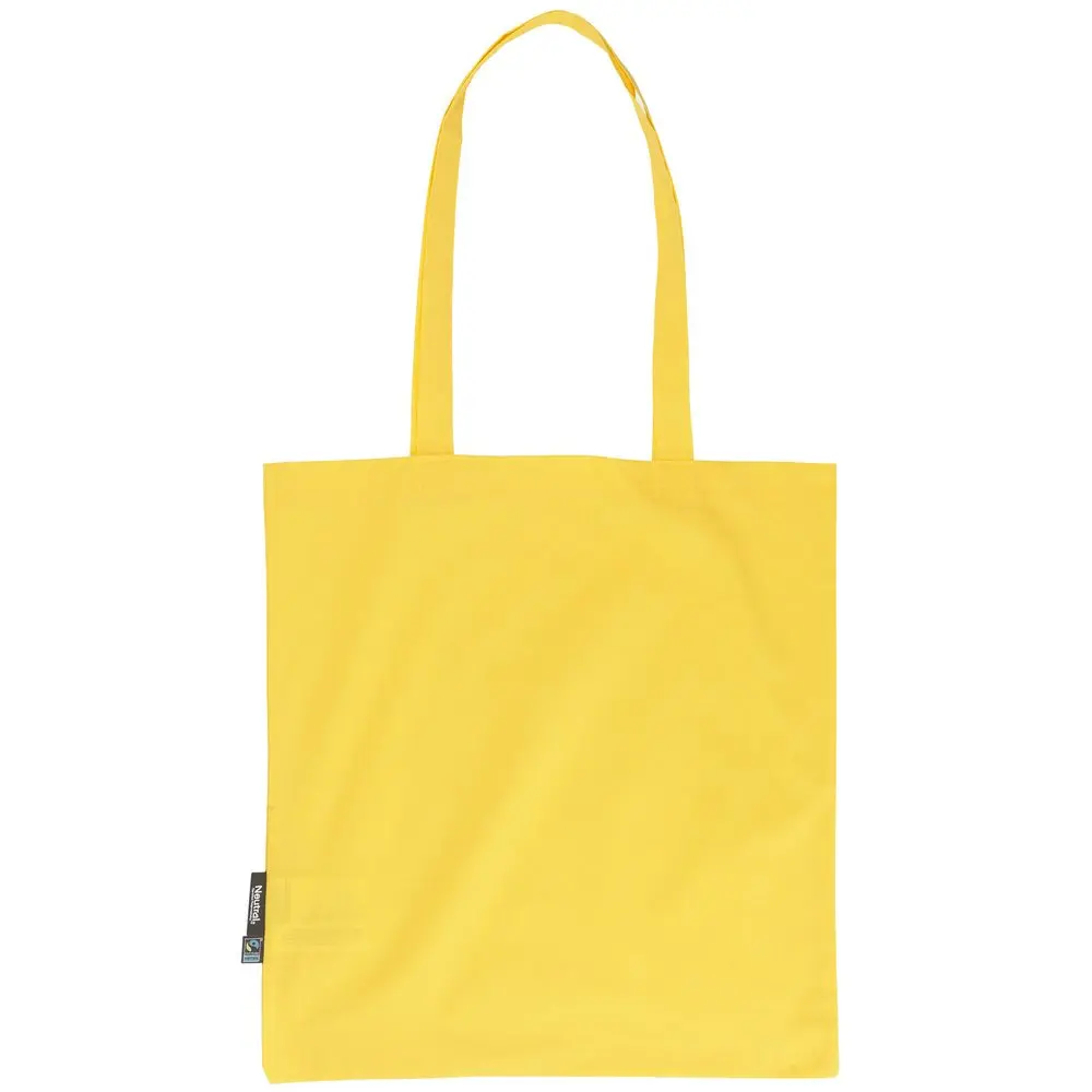 Fairtrade nákupní taška Neutral z organické bavlny s dlouhými uchy Barva: žlutá, Velikost: 38 x 42 cm NE90014
