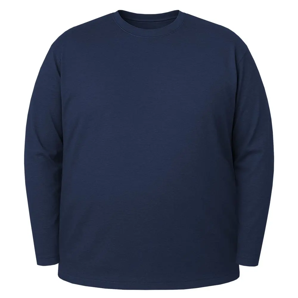 Miners Mate supersize Nadměrné tričko s dlouhým rukávem Unisex - Námořní modrá | 4XL