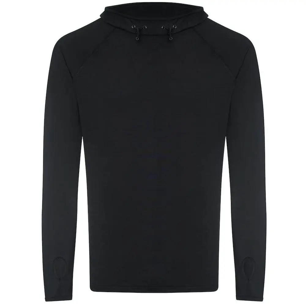 Just Cool Pánský sportovní top s kapucí a dlouhým rukávem Barva: černá, Velikost: XXL JC037
