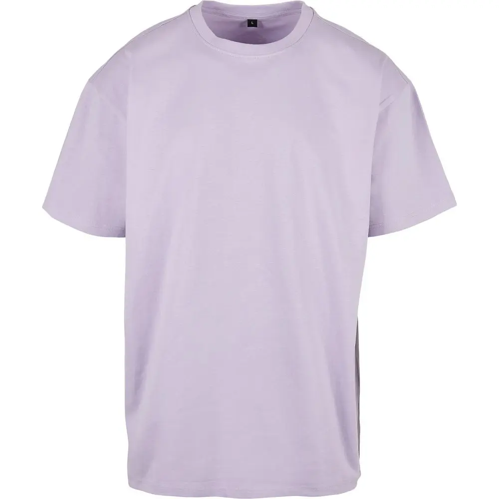 Build Your Brand Volnočasové oversize tričko z husté bavlny 240 g/m² se spadlými rameny Barva: růžová lila, Velikost: XXL