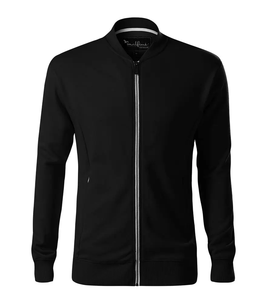 MALFINI Premium® Ležérní propínací mikina Bomber s kontrastním kovovým zipem Barva: