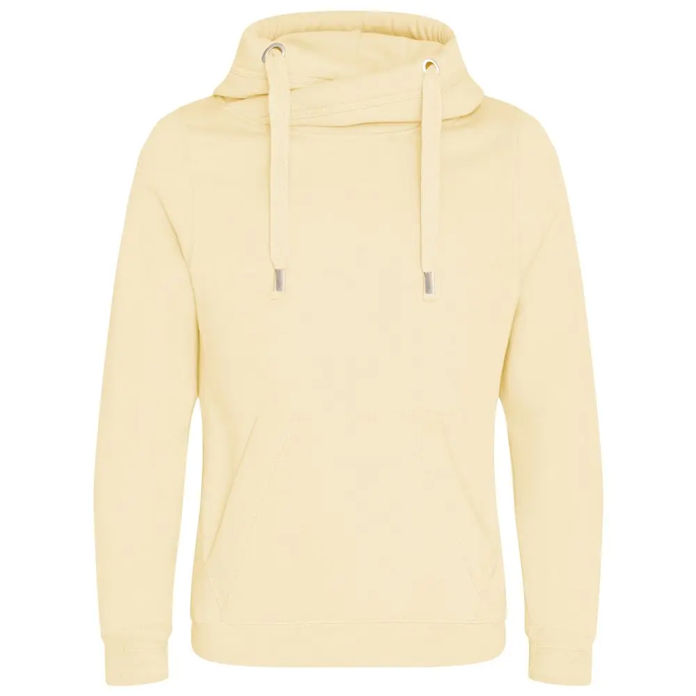 Just Hoods Robustní unisex mikina klokanka bez zipu se zkříženým límcem Barva: vanilková, Velikost: XXL JH021