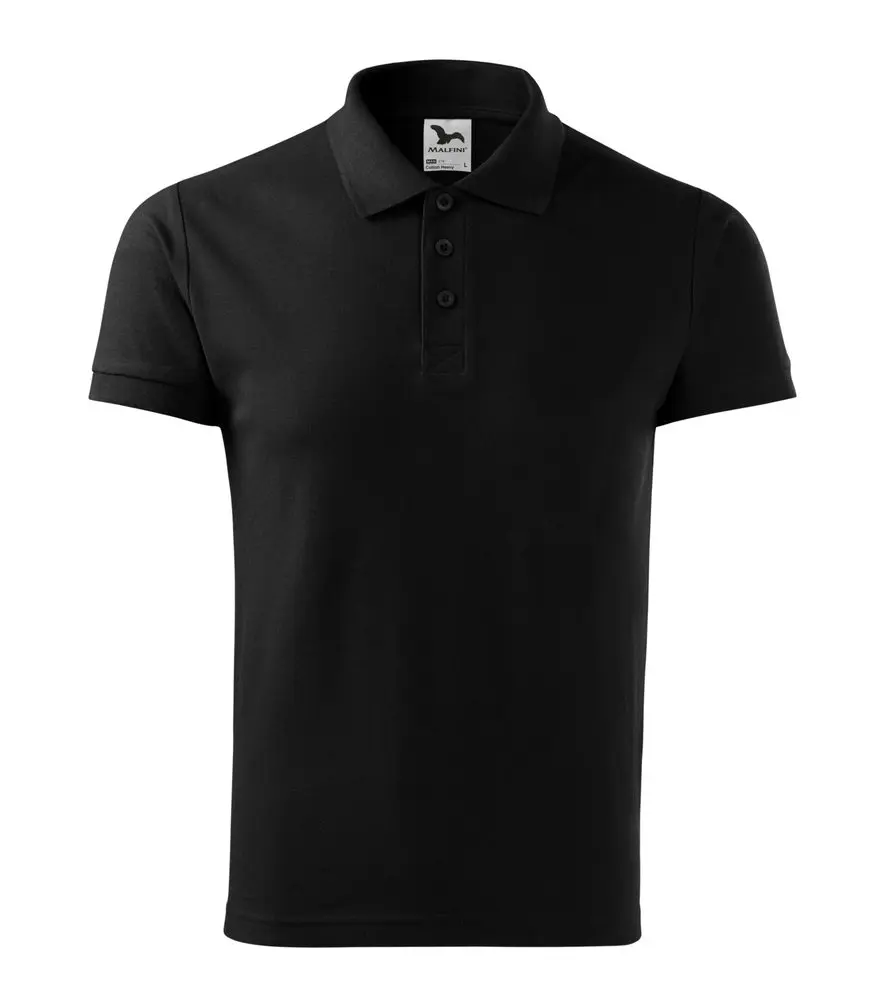 215 Polokošile pánská Cotton Heavy černá XXL
