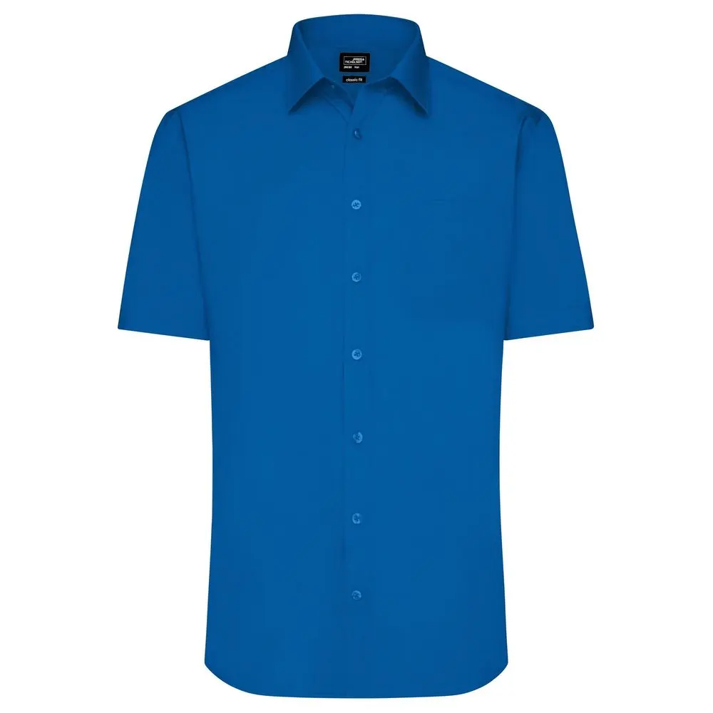 Daiber Pánská košile s krátkým rukávem JN680 - Královská modrá | 3XL