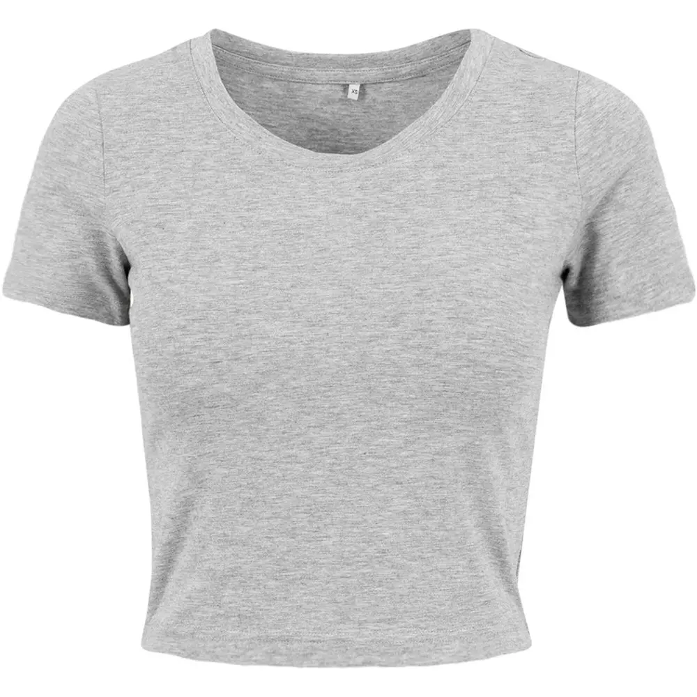 Build Your Brand Dámské crop top tričko s krátkým rukávem -