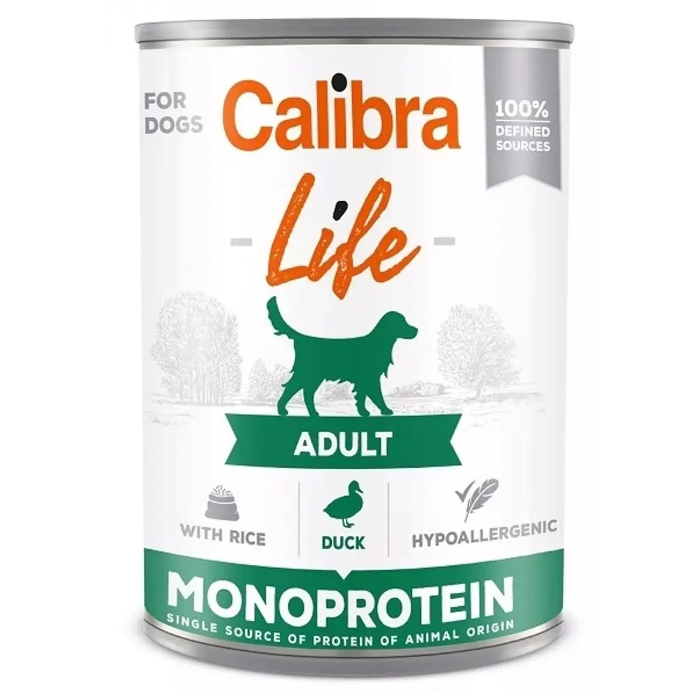 Calibra Dog Life konzerva Adult Duck with Rice 400 g | P58037