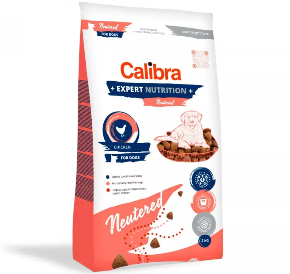 Minimální trvanlivost do 15.6. 2026: Calibra Dog Expert Nutrition Neutered 2 kg | P59654