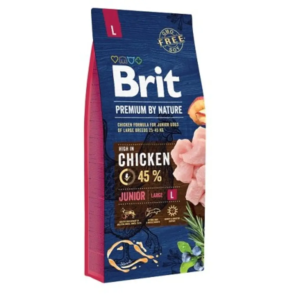Minimální trvanlivost do 21.7. 2026: Brit Premium by Nature Junior L 15 kg | P59708