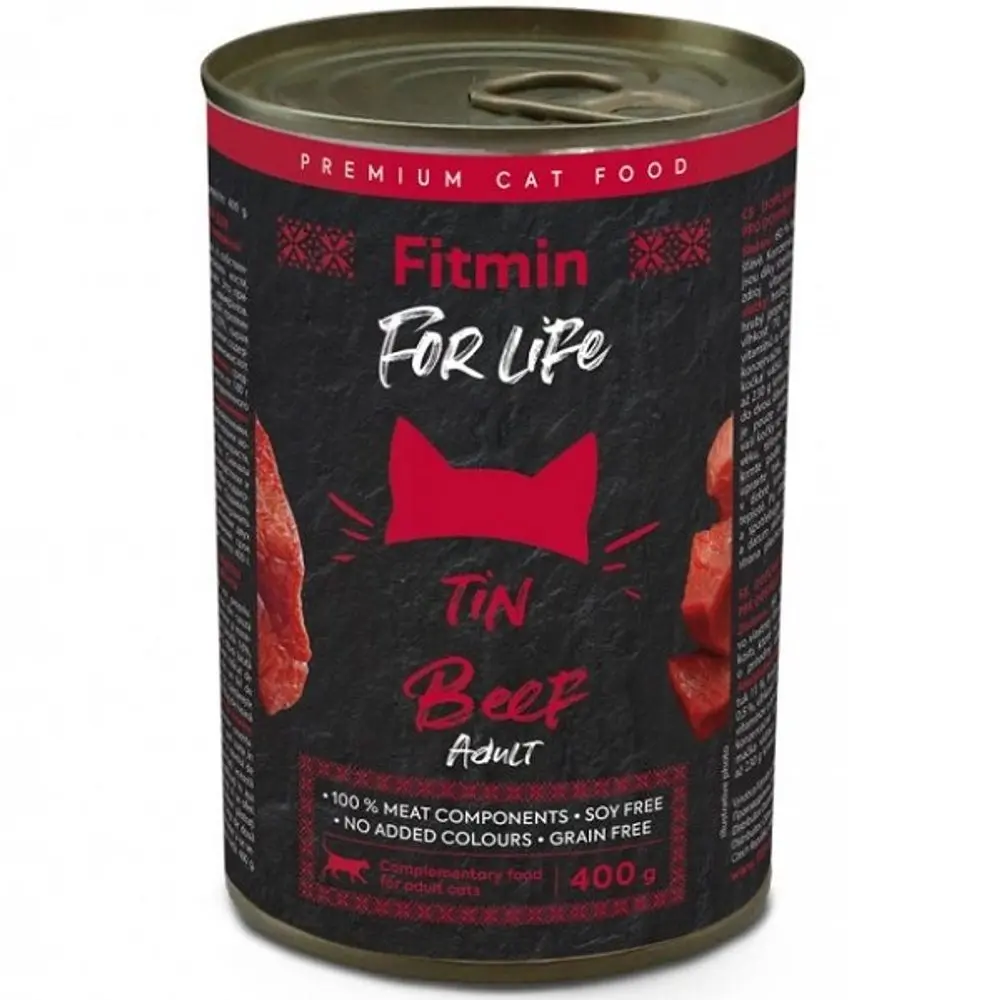 Fitmin Cat For Life konzerva Adult Beef 400 g | P58062