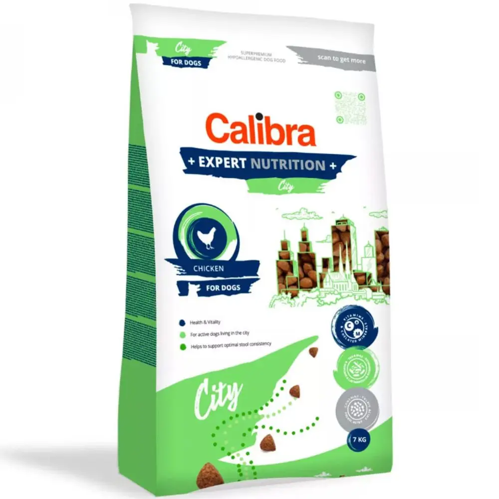 Minimální trvanlivost do 11.8. 2026: Calibra Dog Expert Nutrition City 7 kg | P59660