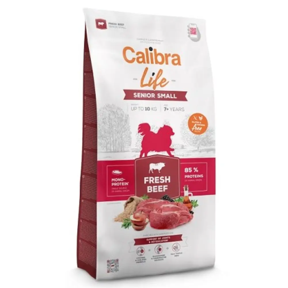 Expirace 13.6. 2026: Calibra Dog Life Senior Small Fresh Beef 1,5 kg | P59629