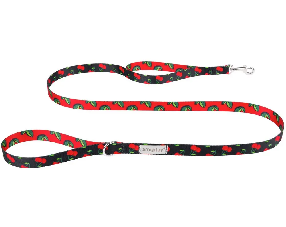 Amiplay Vodítko Be Happy Cherry 150 cm - XL | P58689