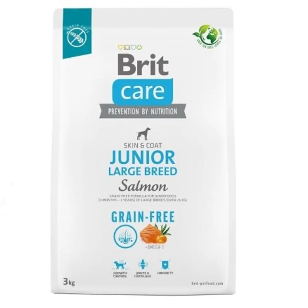 Brit Care Dog Grain-free Junior Large Breed Salmon 3 kg | P57009