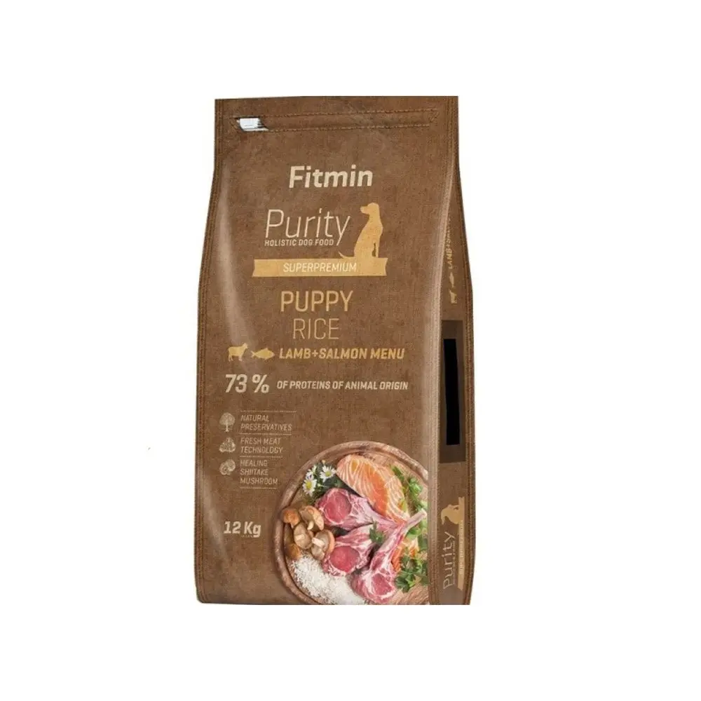 Fitmin Dog Purity Rice Puppy Lamb & Salmon 12 kg | P56371
