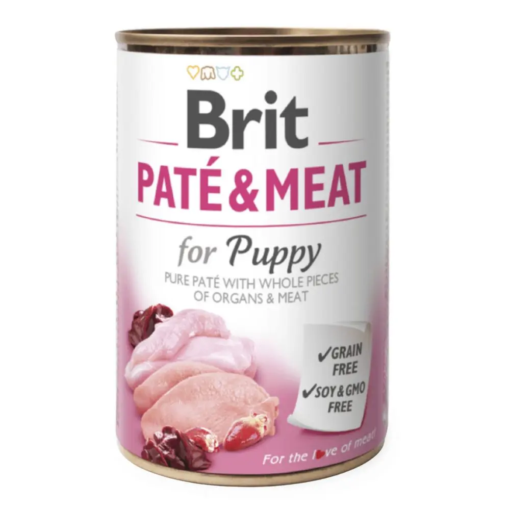 Brit konzerva Paté & Meat for Puppy 800 g | P58005