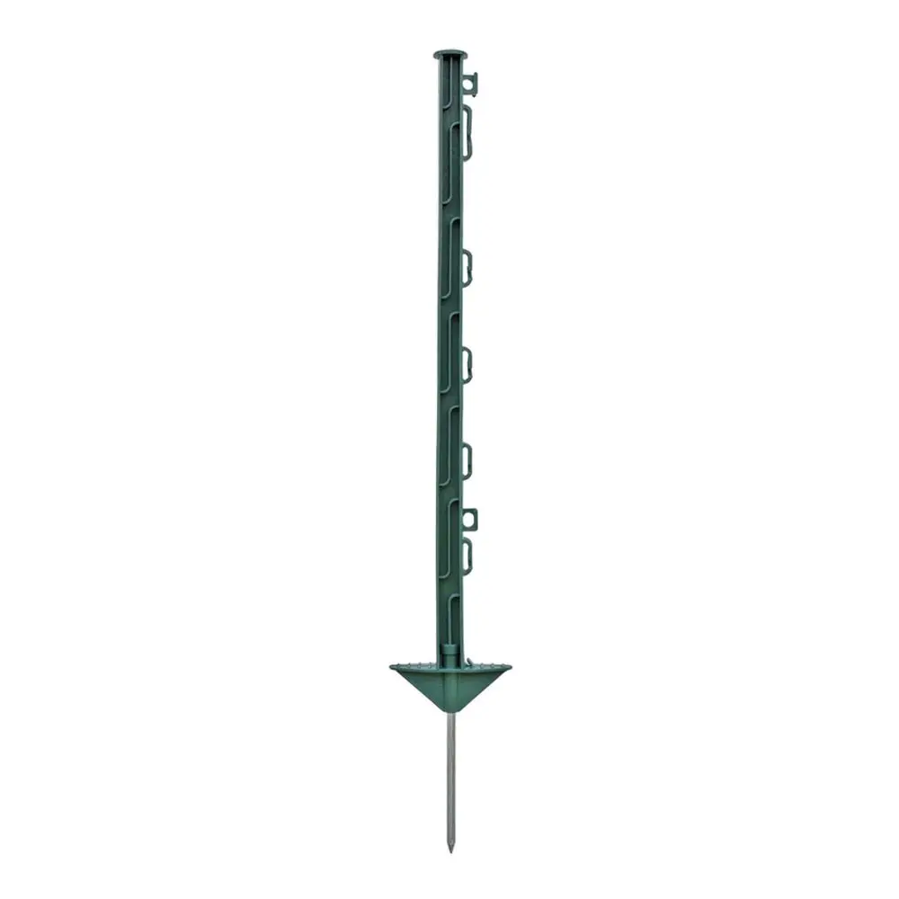 Sloupek plastový pro elektrický ohradník, délka 74 cm, 7 oček, zelený | P35502