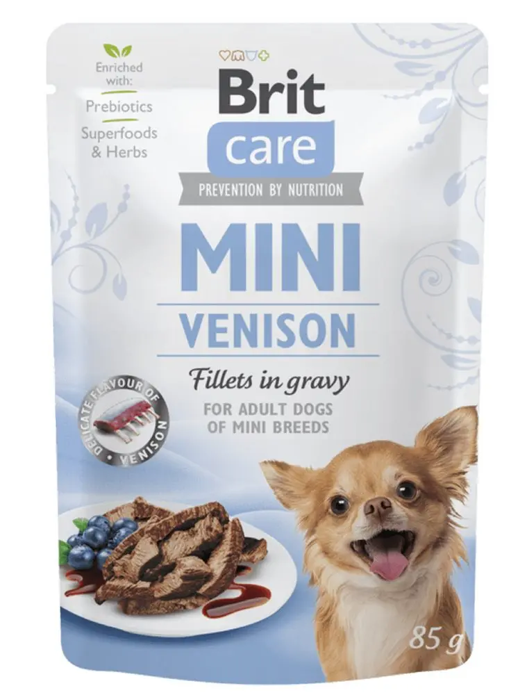 Brit Care Dog kapsička Mini Venison fillets in gravy 85 g | P57993