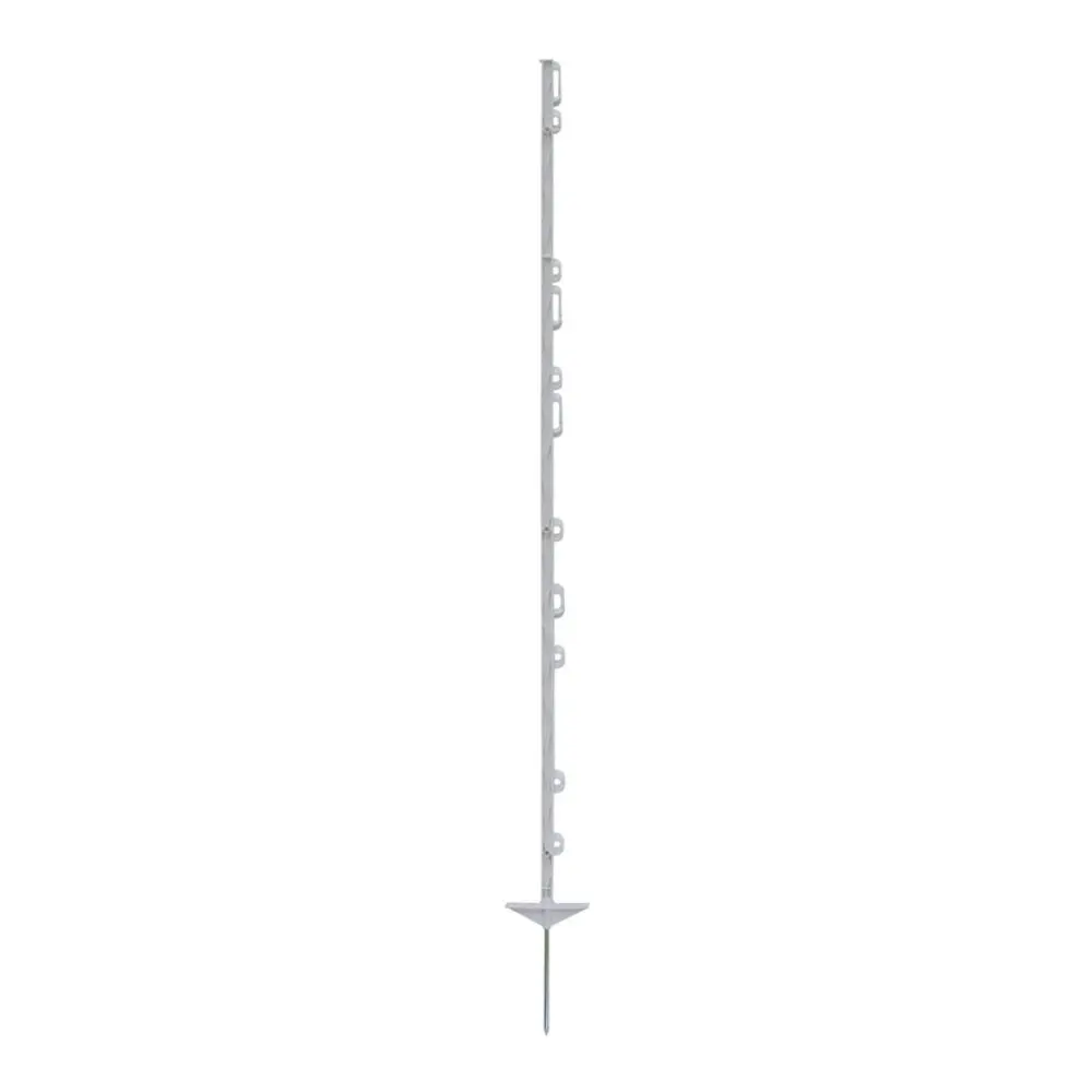 Sloupek plastový pro elektrický ohradník, délka 156 cm, 11 oček, bílý | P35536
